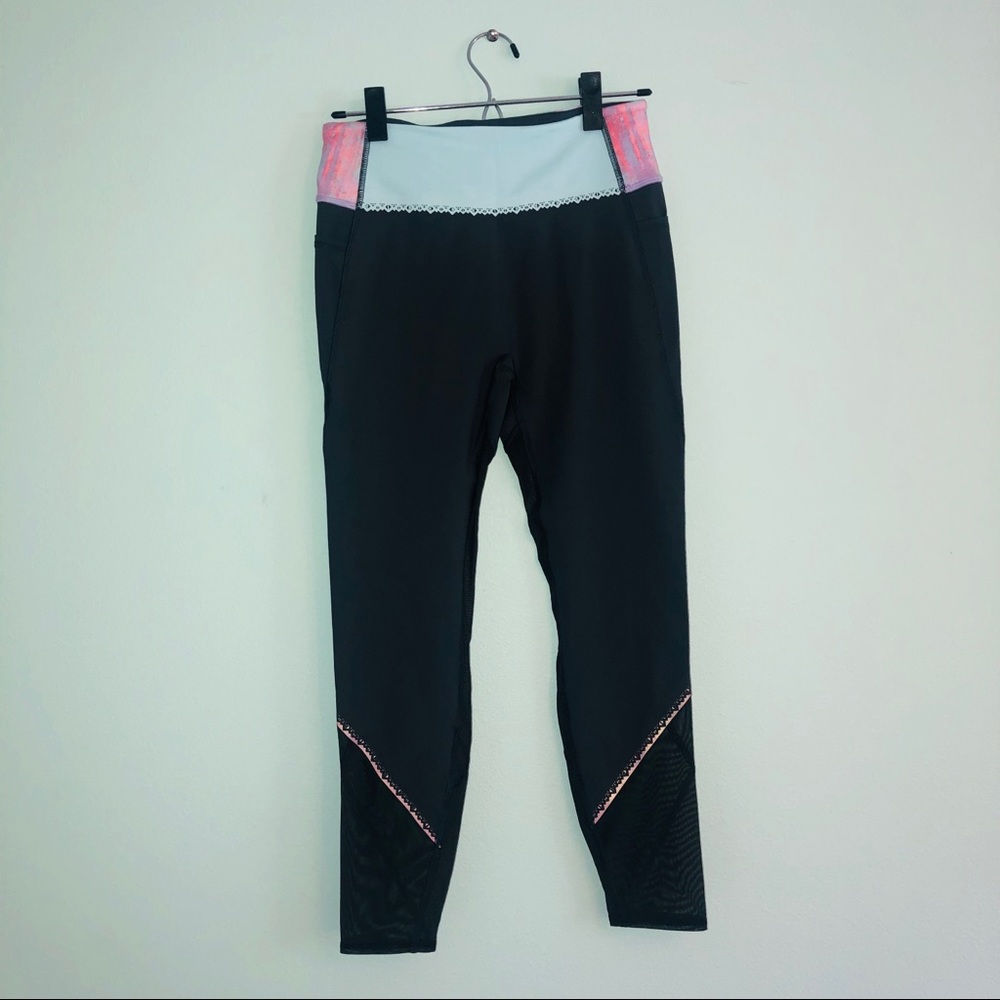 grey ivivva leggings with mesh